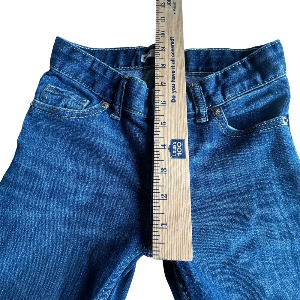 Levi's Girl's Blue Jean's, Size 7R‎ Adjustable Waist, Zip, Skinny, Medium Wash